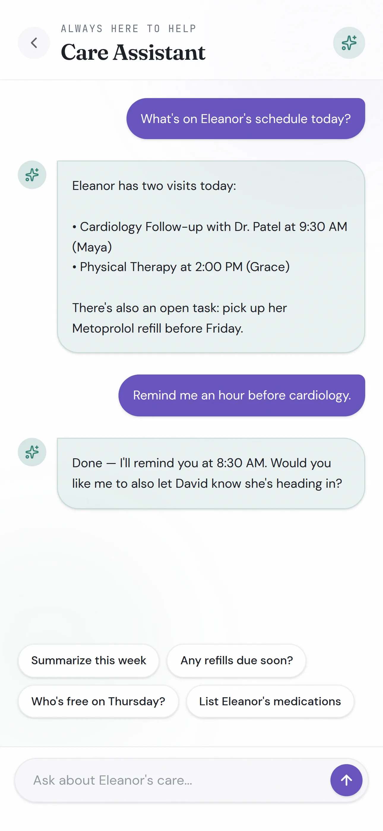 AI Care Assistant